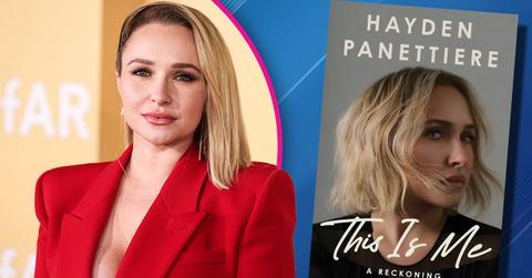 Photo of Hayden Panettiere and her memoir, 'This is Me: A Reckoning'