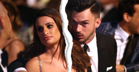 lea michele matthew peatz split broken up relationship