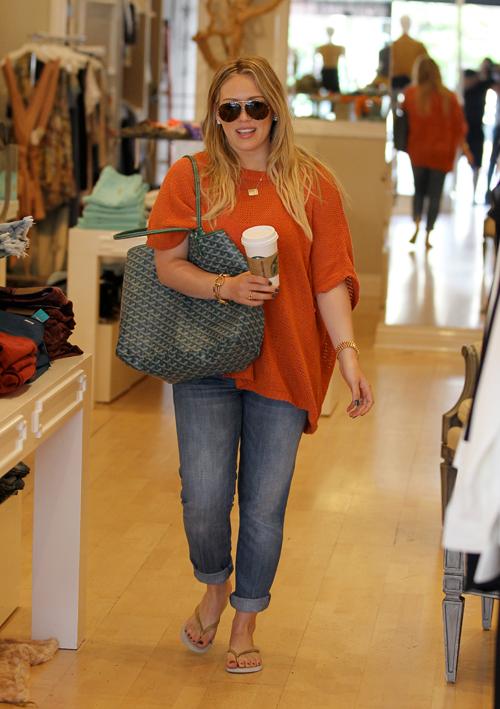 Hilary Duff Shopping on Rodeo Drive in Beverly Hills May 24, 2012