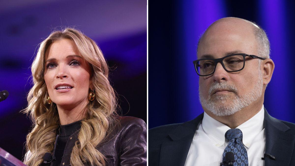 Composite photo of Megyn Kelly and Mark Levin.