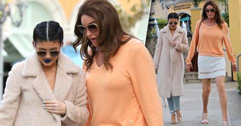 Caitlyn jenner kylie jenner dress lunch date 09