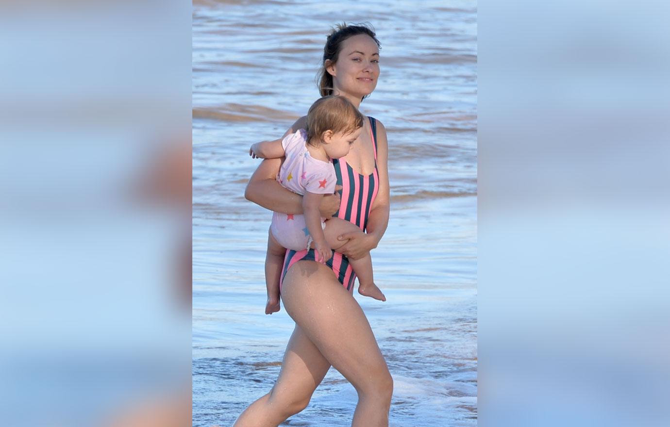 Olivia Wilde Beach Baby Hawaii