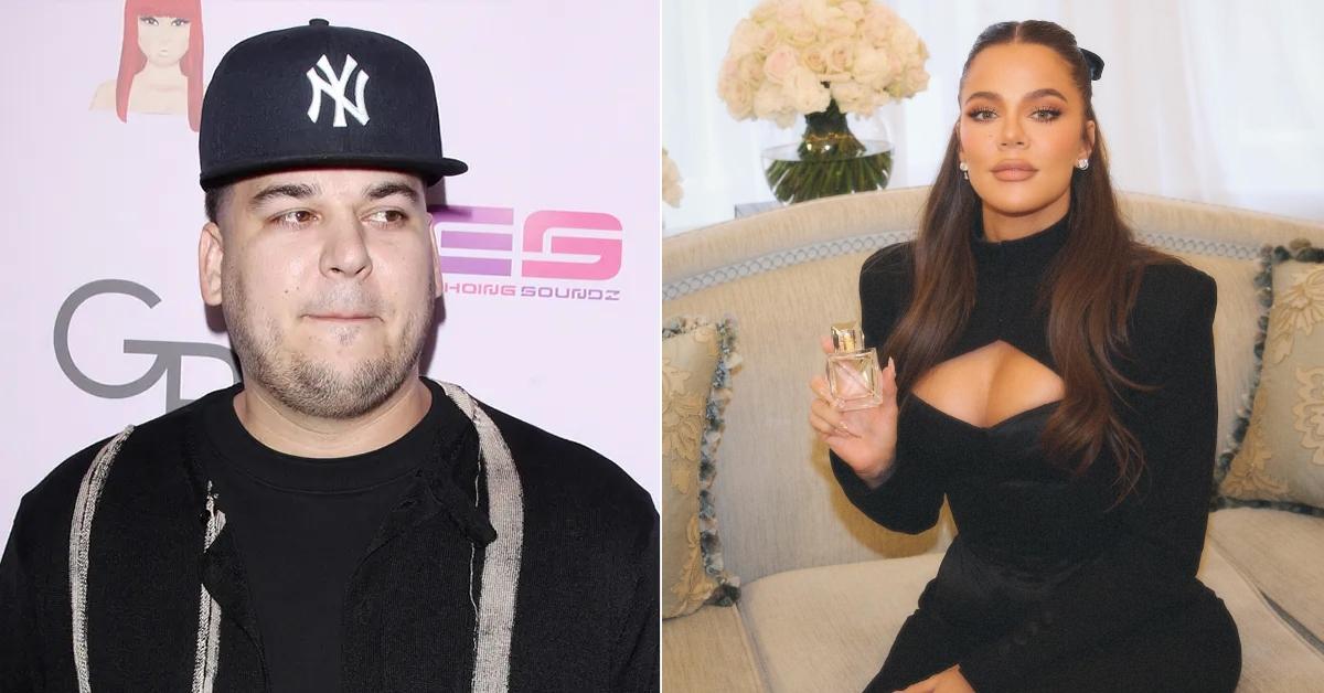 Composite photo of Rob Kardashian and Khloe Kardashian