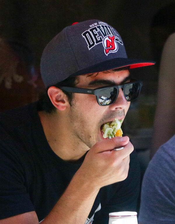 Joe Jonas Eating