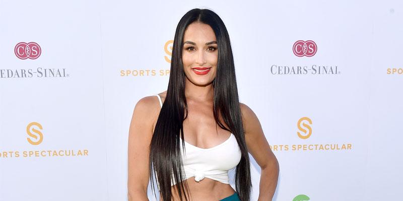 Nikki Bella shows off toned stomach with Artem Chigvintsev