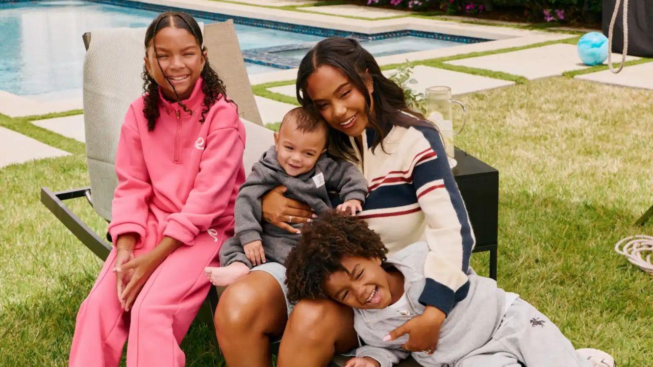 Image of Cheyenne Davis teams up with SHEIN for a back-to-school campaign featuring her three kids.