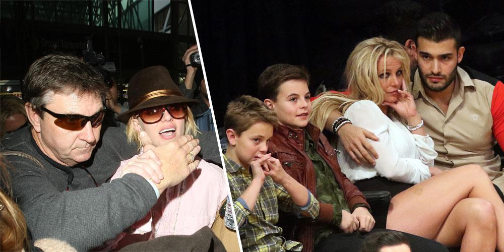 Britney Spears and Father Jamie Spears split with Britney and her sons