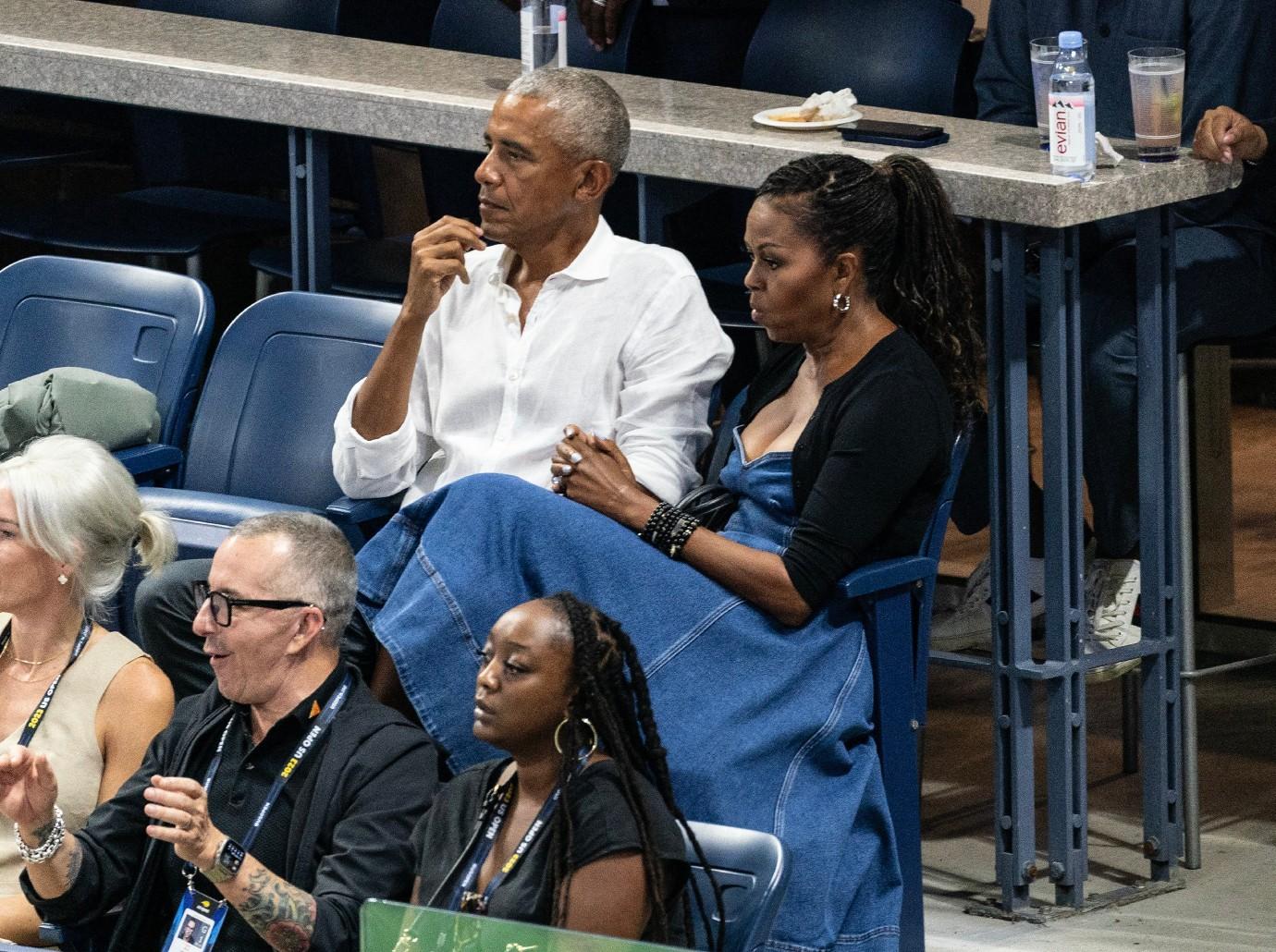 empty nesters barack michelle obama attend us open nyc