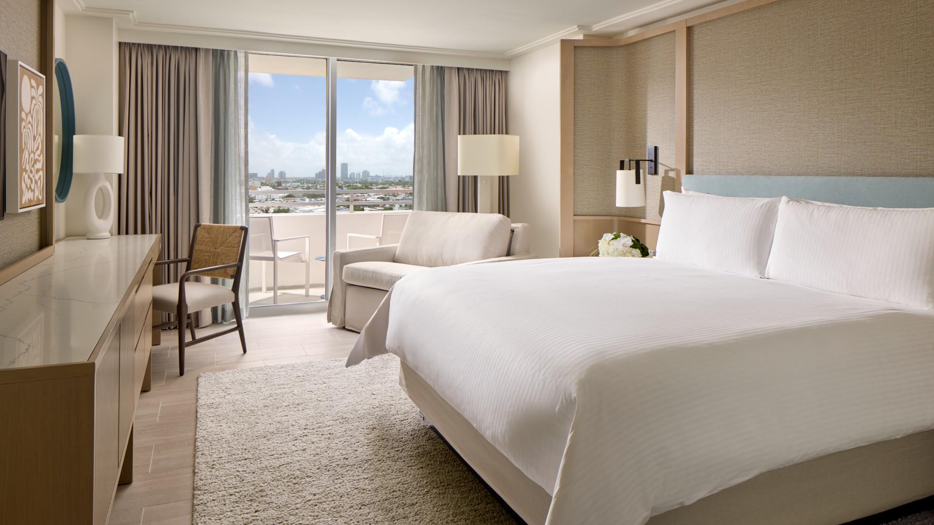 Photo of the rooms at the Loews Miami Beach Hotel.