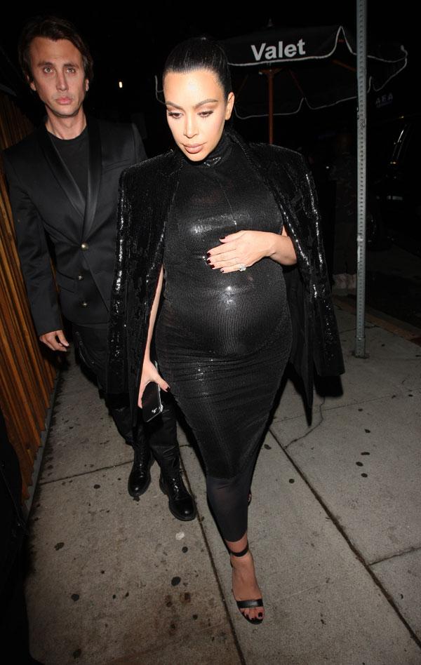 kim kardashian fat early labor