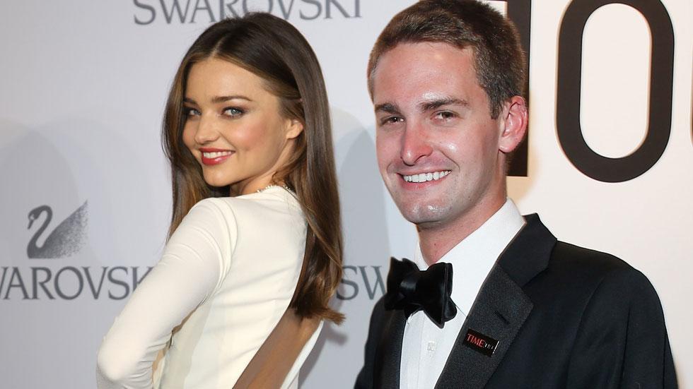 Miranda kerr evan spiegel rushing to altar