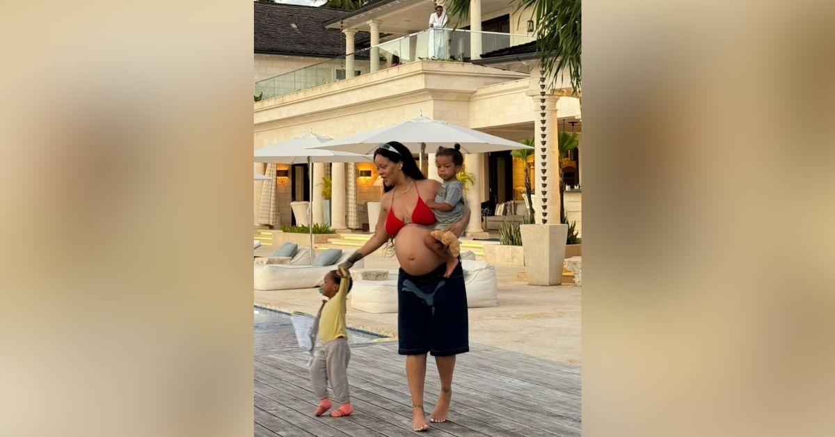 Image of Rihanna announced her third pregnancy at the Met Gala.