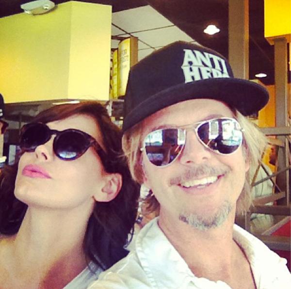 Rose McGowan and David Spade