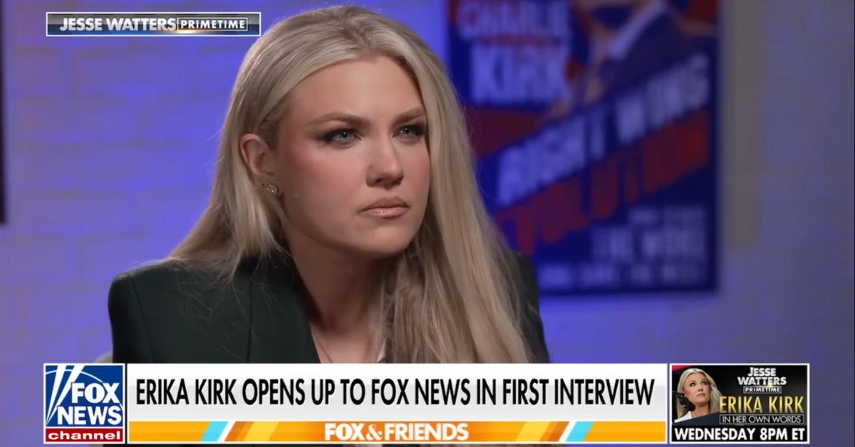 image of Erika Kirk later spoke about transparency in her husband’s murder case.