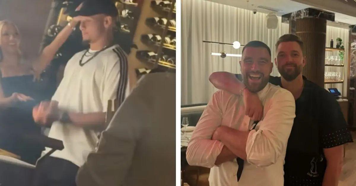 Photo of Kane Brown shared photos of Patrick Mahomes' birthday celebration. 