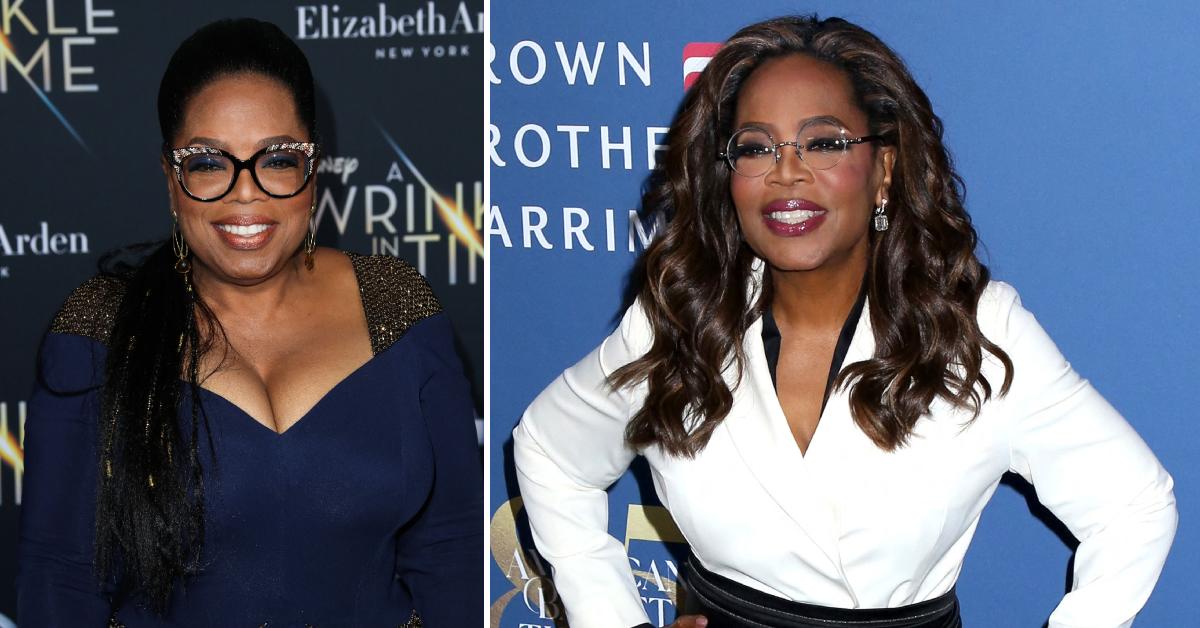 Photos of Oprah Winfrey.