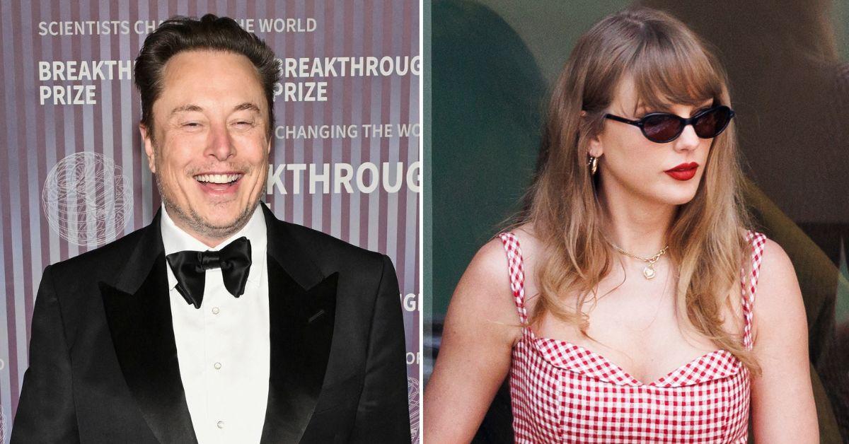 Composite photo of Elon Musk and Taylor Swift.