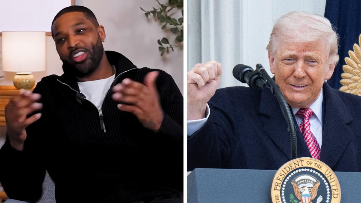 split of Tristan Thompson and Donald Trump.