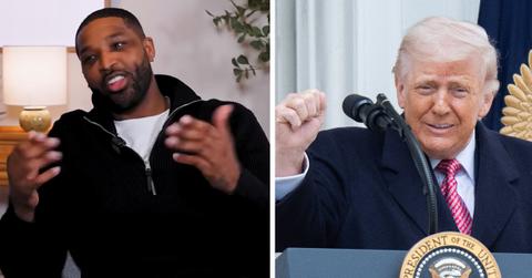 split of Tristan Thompson and Donald Trump.