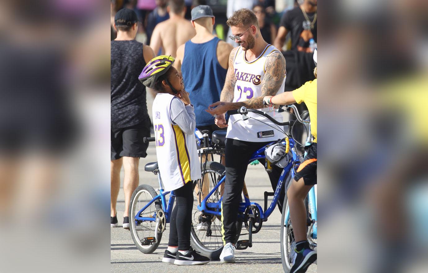 EXCLUSIVE: Christina Milian and boyfriend Matt Pokora ride bikes in Venice Beach