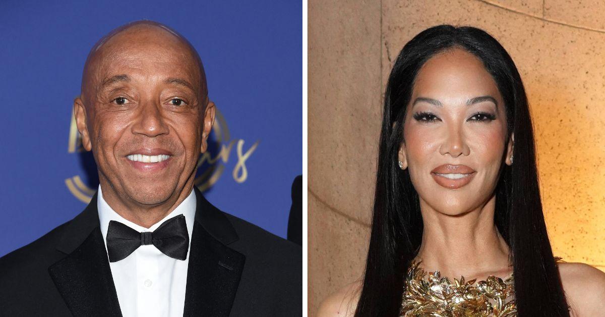 split photo of Russell Simmons & Kimora Lee Simmons