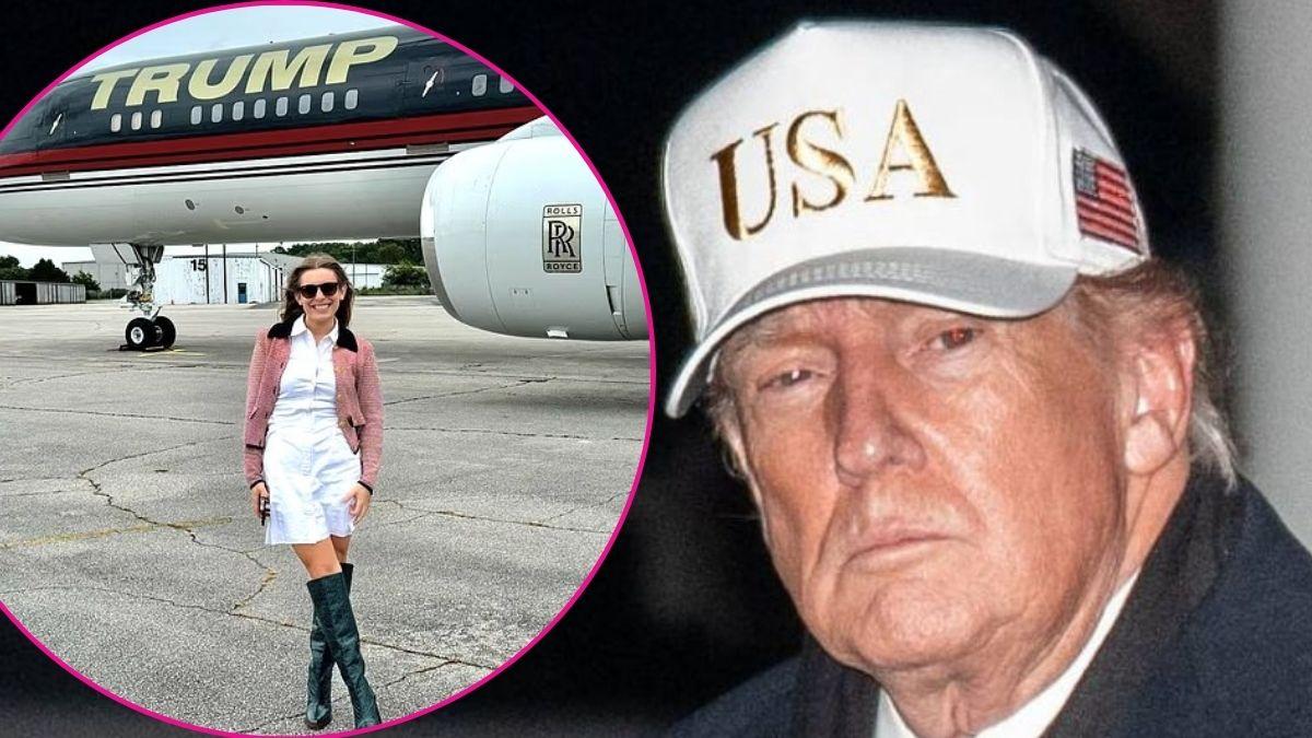 Composite photo of Chamberlain Harris and Donald Trump.