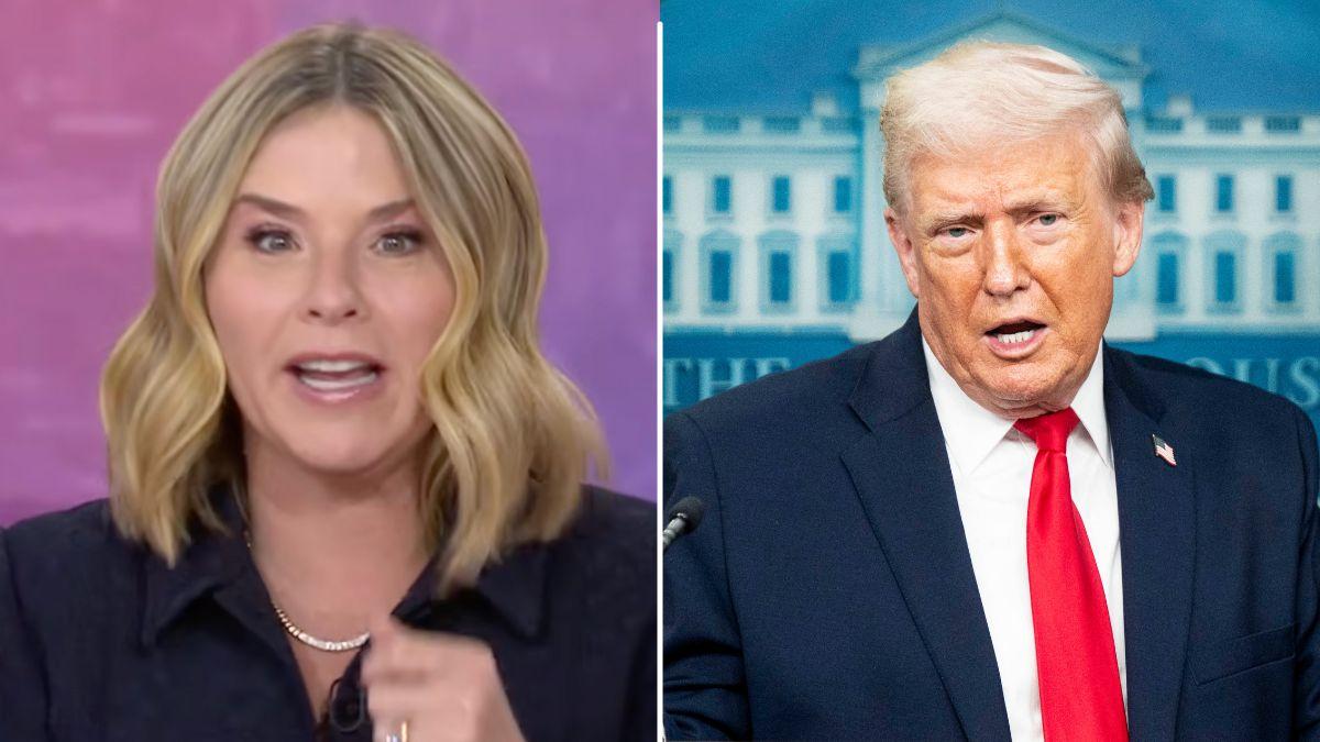 Photo of Jenna Bush Hager and President Donald Trump