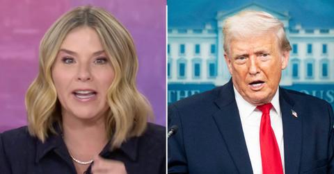 Photo of Jenna Bush Hager and President Donald Trump