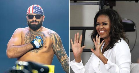 Split Image of Josh Hokit and Michelle Obama.