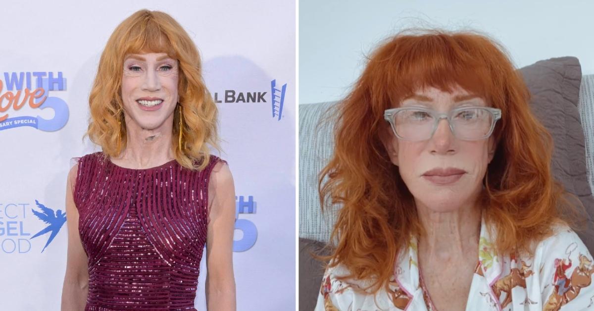 Two photos of Kathy Griffin