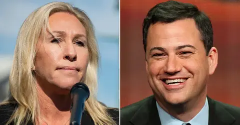 jimmy kimmel mocks marjorie taylor greene for asking to appear on his show