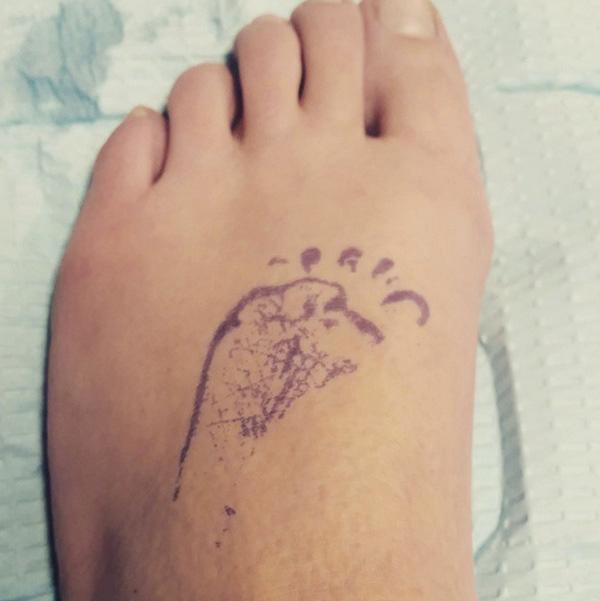 Catelynn lowell foot tattoo