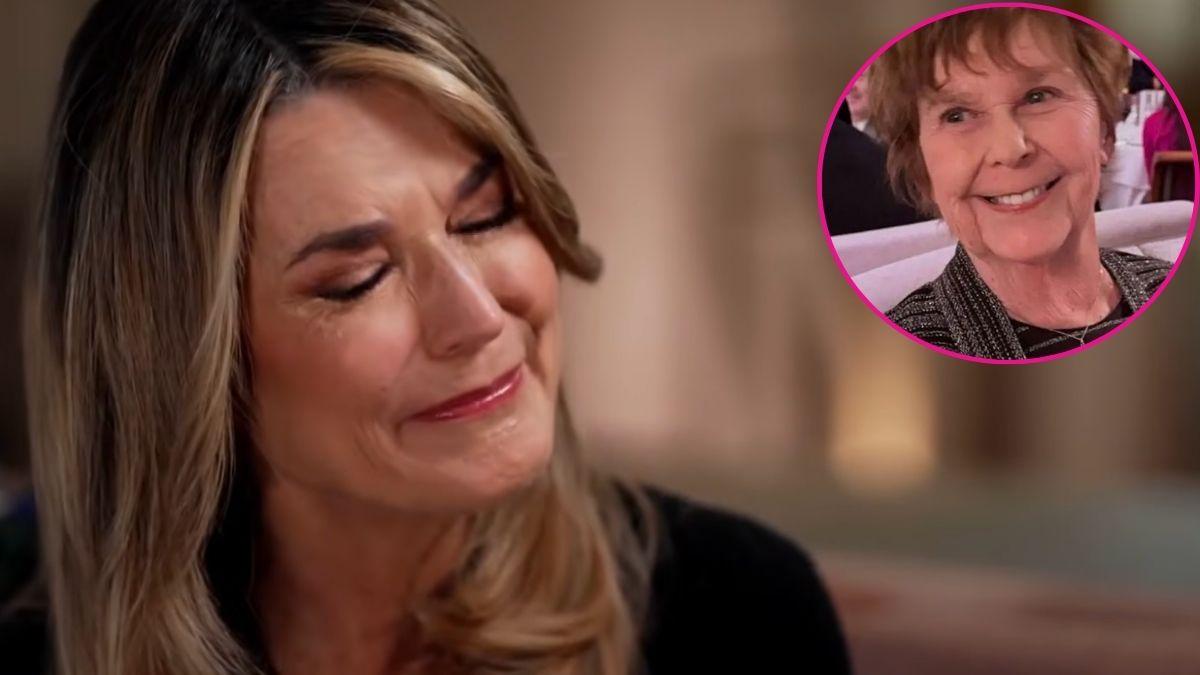 composite photo of savannah guthrie and mom nancy guthrie