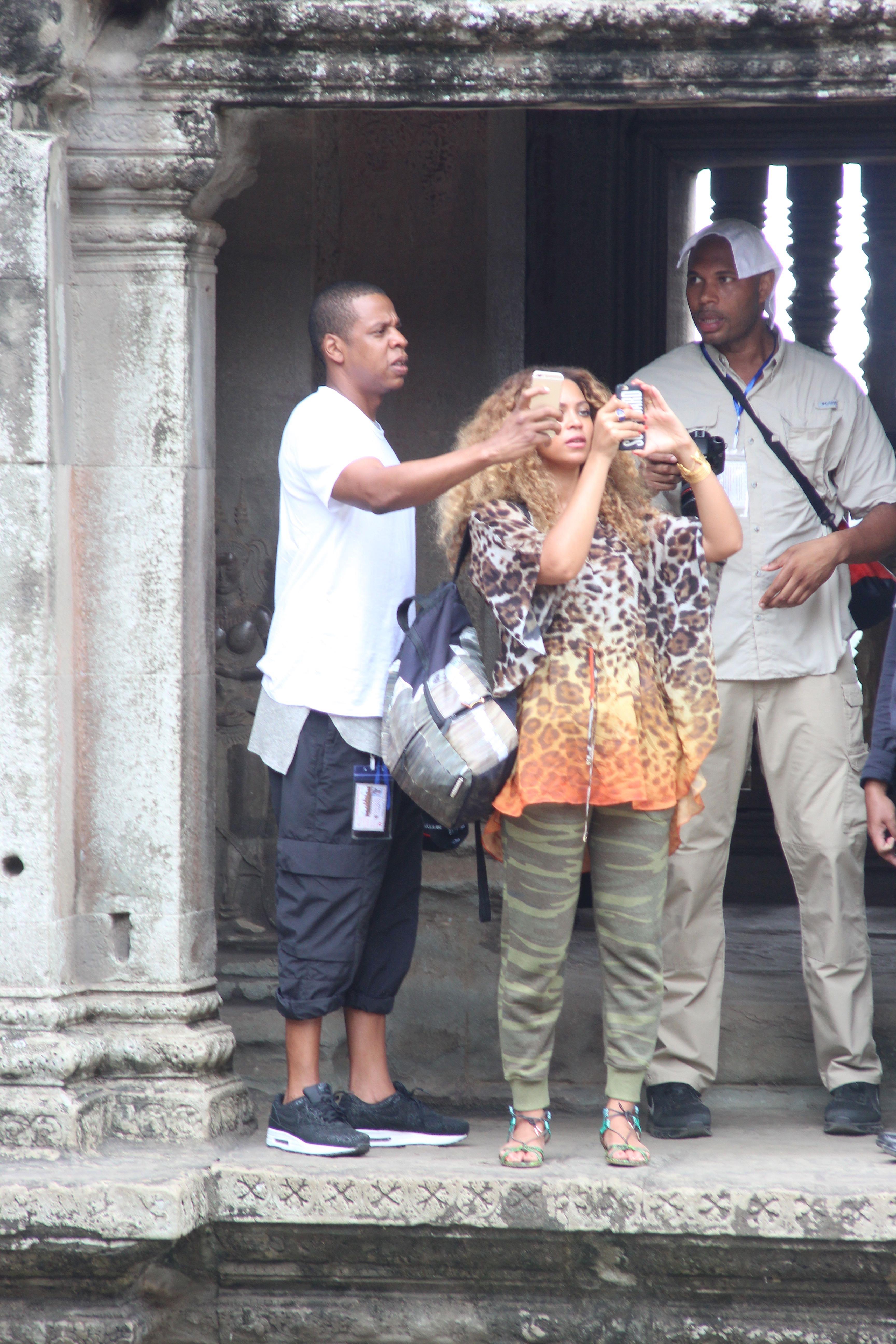 EXCLUSIVE: Jay Z and Beyonce Knowles on intimate get away trip in Angkor Wat