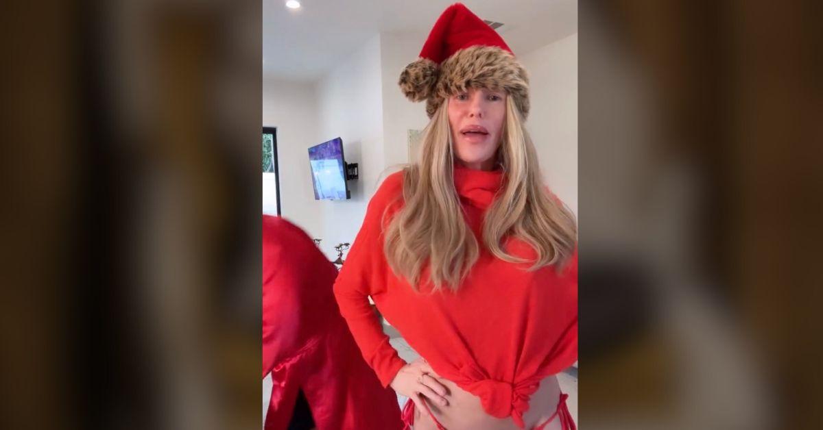 image of The Bravo star lip-synced to Wham's hit 'Last Christmas.'