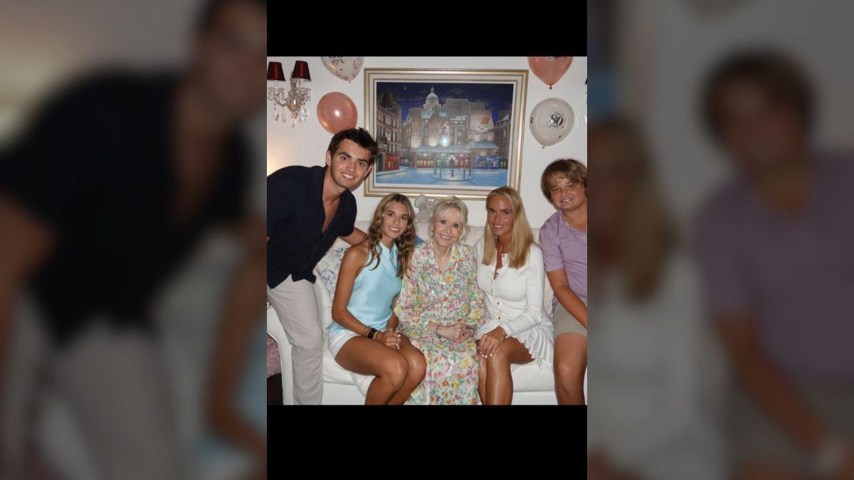 Photo of Kai Trump joined her younger brothers, Donald Trump Jr. III and Tristan Trump, to celebrate their grandmother's birthday.