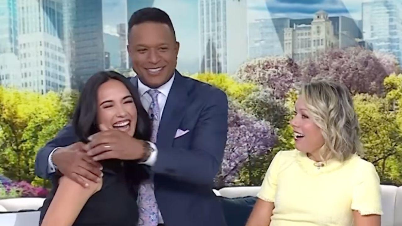 Photo of Craig Melvin and Dylan Dreyer were delighted.