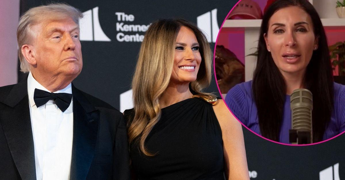 photo of Donald Trump, Melania Trump and Laura Loomer