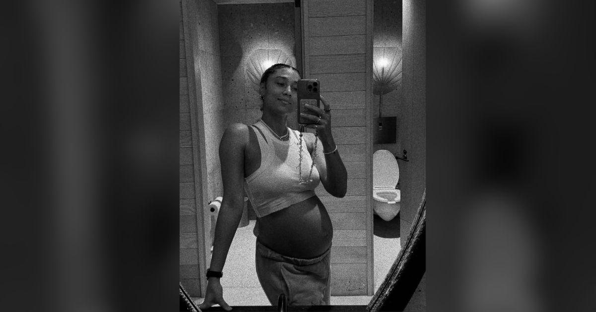 Image of This is Ally Love's first child.