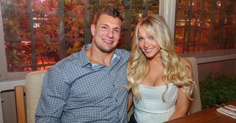 Image of Rob Gronkowski dodged questions about his relationship with girlfriend Camille Kostek.