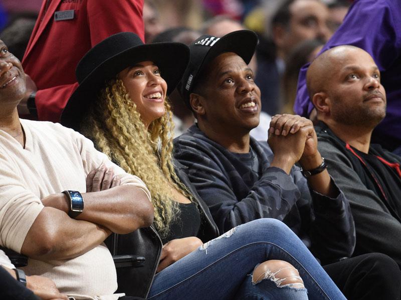 Celebrities At The Los Angeles Clippers Game