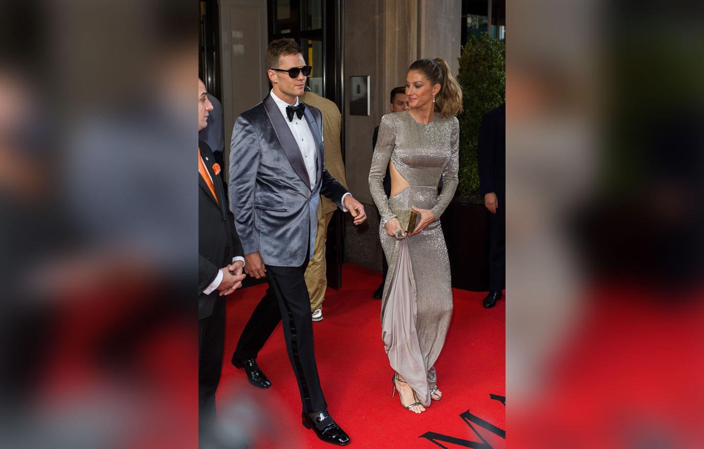 Gisele Bundchen and Tom Brady attend the Met Gala in New York