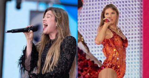Composite Photos of Kelly Clarkson and Taylor Swift