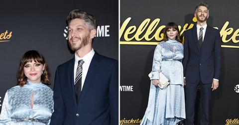 christina ricci red carpet debut new husband mark hampton babu bump yellowj pp