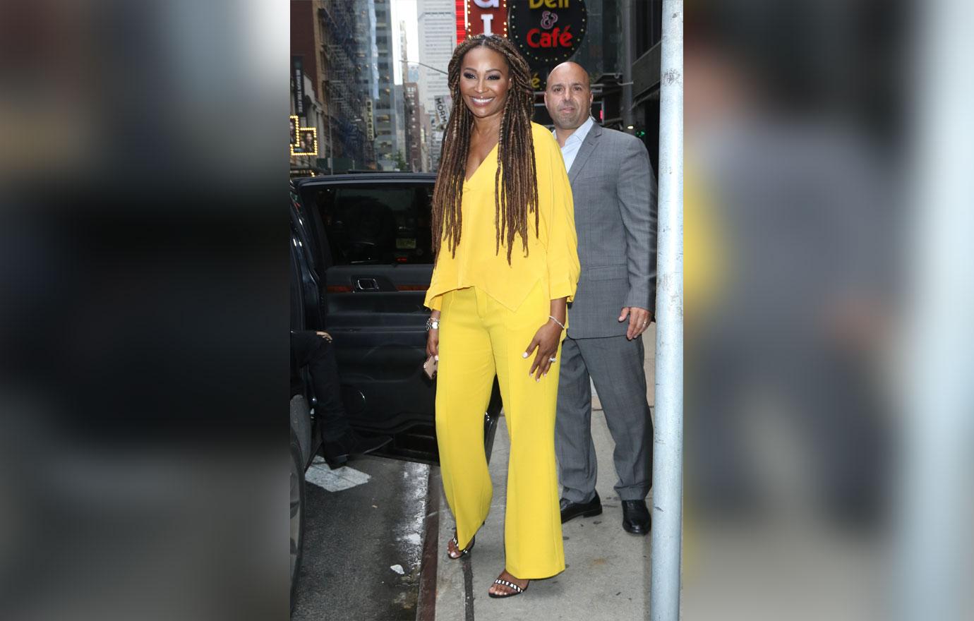 Cynthia Bailey In A Yellow Suit Kenya Moore Love Husband