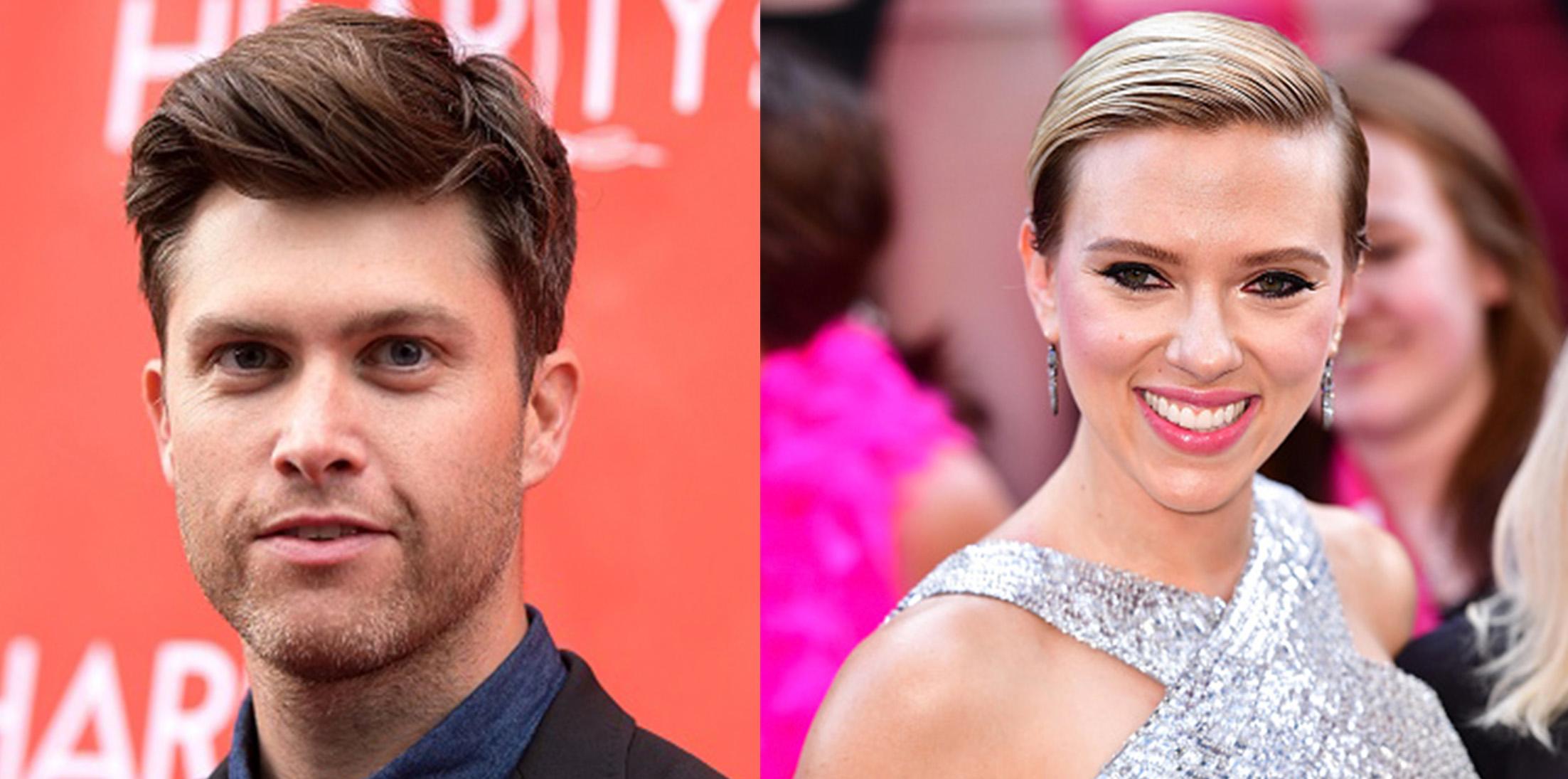 Colin jost scarlett johansson date feature