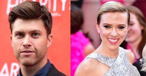 Colin jost scarlett johansson date feature