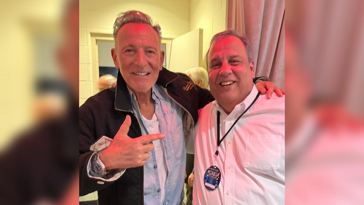 Photo of Bruce Springsteen and Chris Christie