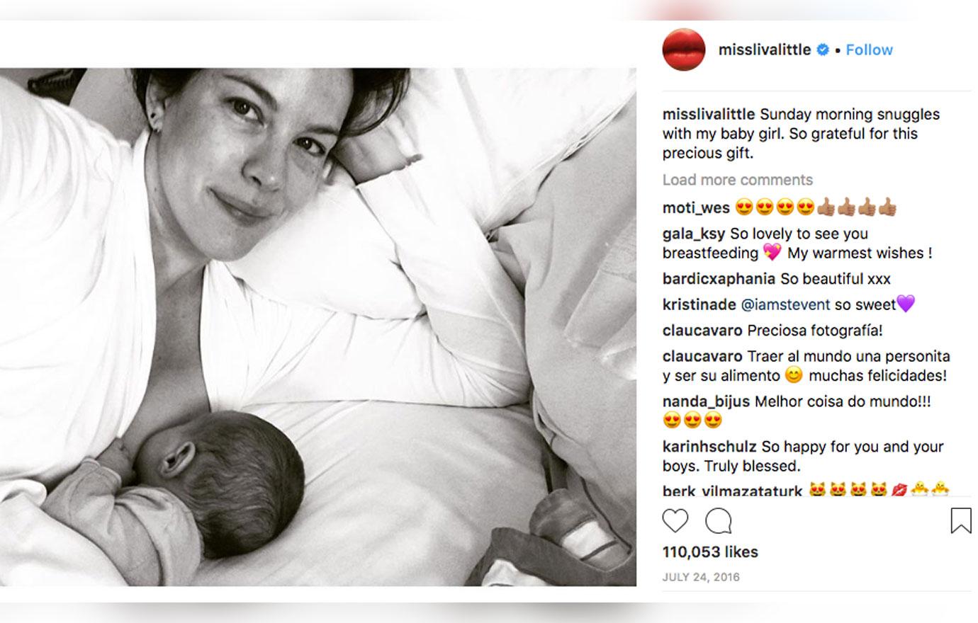 Public breastfeeding legalized celebs whove shared pics 1