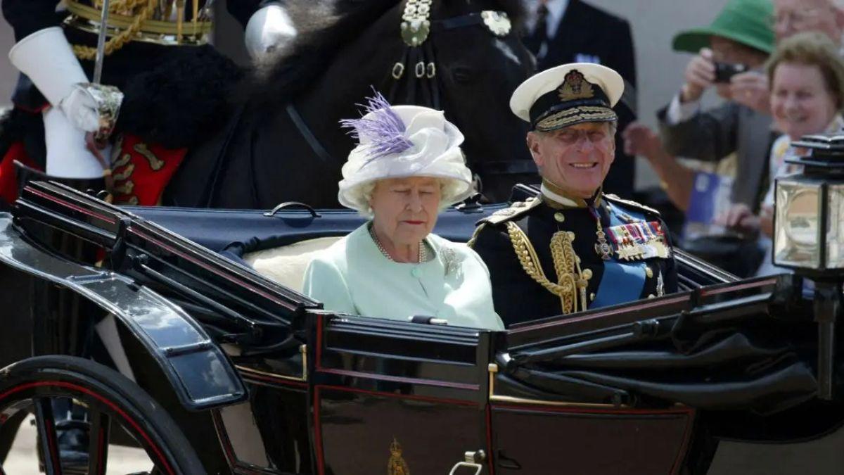 image of prince Philip and queen Elizabeth 
